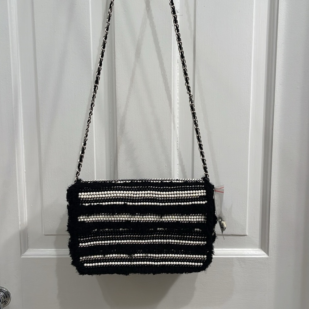 Zara handmade beaded purse new tags